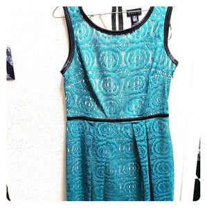 Teal cocktail dress